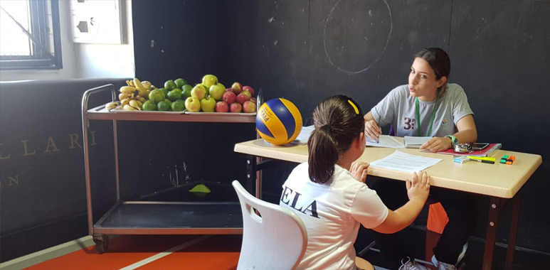 Sporcu beslenme programı ve ölçümleri görseli